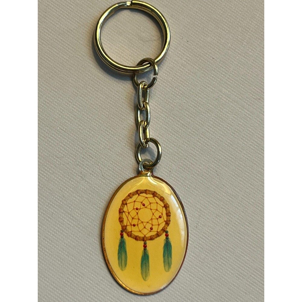 Dream Catcher Keychain South Western Feathers Key Ring